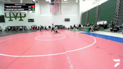 157 lbs Cons. Round 2 - Noah De Los Santos, Sonora vs Micah Cavalluzzi, El Dorado