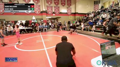 40 lbs 3rd Place - Kase Williams, Pin-King All Stars vs Rory Rice, Coweta Tiger Wrestling