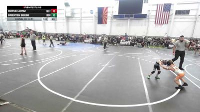 46 lbs Consi Of 8 #1 - Royce Lopez, No Team vs Brexten Beebe, Iron County Wr Ac