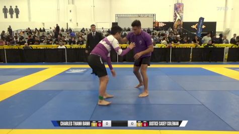 Justice Casey Coleman vs Charles Thanh Banh 2024 World IBJJF Jiu-Jitsu No-Gi Championship