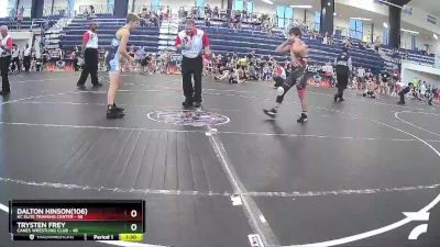 100/106 Round 2 - Trysten Frey, Canes Wrestling Club vs Dalton Hinson(106), KC Elite Training Center