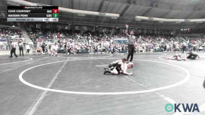 46 lbs Round Of 32 - Cove Courtney, Husky WC vs Madden Penn, Cotton County Wrestling Club
