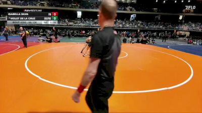 6A 126 lbs Semifinal - Violet De La Cruz, Conroe Woodlands College Park vs Isabella Silva, Lewisville Flower Mound