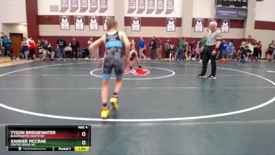 81-88 lbs Round 3 - Xander McCrae, Center Grove WC vs Tyson Bridgewater, Bloomington South WC