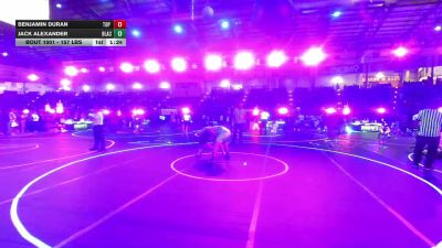 157 lbs Quarterfinal - Benjamin Duran, Top Rank HAC vs Jack Alexander, Black Fox Wrestling Academy