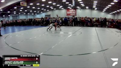 62 lbs Champ. Round 2 - Aednat Lacaillade, Front Royal Wrestling Club vs Jaden Watts, Nova WC