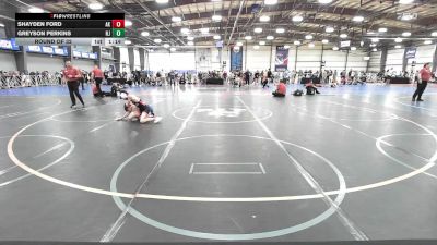 85 lbs Round Of 32 - Shayden Ford, AK vs Greyson Perkins, NJ