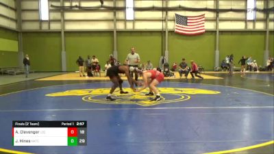 197 lbs Finals (2 Team) - Jayshon Hines, Northwest Kansas Technical College vs Aaron Clevenger, Labette Community College