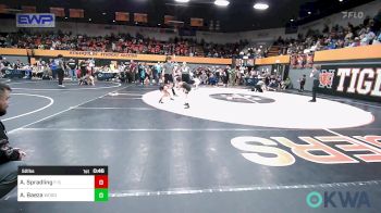 52 lbs Round Of 32 - Audie Spradling, F-5 Grappling vs Alexander Baeza, Woodward Youth Wrestling