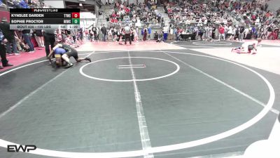 125 lbs Rr Rnd 2 - Kynslee Darden, Team Tulsa Wrestling Club vs Sophie Proctor, Henryetta Knights Wrestling Club