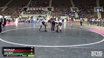 182 lbs 1st Place Match - Jake Dean, Montgomery Catholic Prep School vs Bryton Clay, Cleburne County