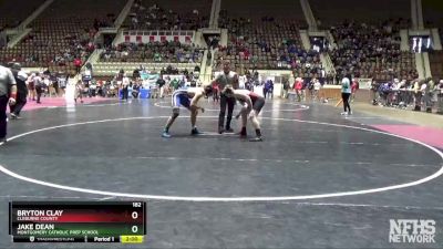 182 lbs 1st Place Match - Jake Dean, Montgomery Catholic Prep School vs Bryton Clay, Cleburne County