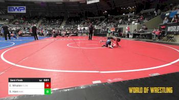 52 lbs Semifinal - Emalia Whalen, Flow Academy Honolulu, HI vs Samantha Ham, Nebraska Wrestling Academy