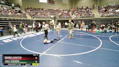 64 lbs Champ. Round 1 - Zendric Montoya, Northside Wrestling Club vs Crew Downing, Wyoming Underground Wrestling