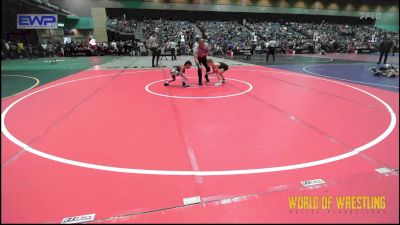 55 lbs Consi Of 16 #1 - Parker Mangum, Unattached vs Reign Amina, FLOW Academy