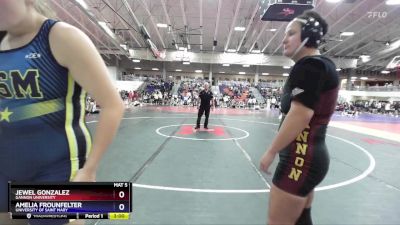 170 lbs Champ. Round 3 - Amelia Frounfelter, University Of Saint Mary vs Jewel Gonzalez, Gannon University