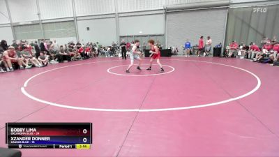 100 lbs Semis & 3rd Wb (16 Team) - Bobby Lima, Oklahoma Blue vs Xzander Donner, Kansas Blue