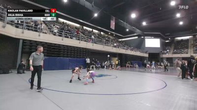 62 lbs Consolation - Knolan Pavillard, Collegeville vs Julia Risha, Monroe Township