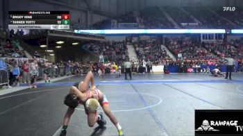 100 lbs Quarterfinal - Brody King, Parsons vs Tanner Totty, Topeka Blue Thunder