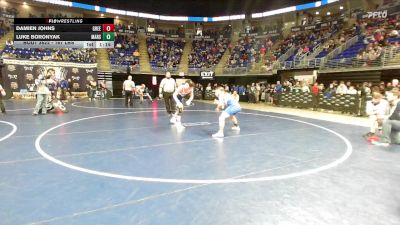 167 lbs Round Of 16 - Damien Johns, Greencastle-Antrim vs Luke Boronyak, Mars