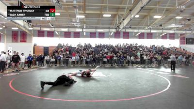 144 lbs 3rd Place - Matthew Thorley, Boston College vs Jack Sauer, Franklin