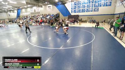 135 lbs Semifinal - Taven Clark, Morgan Wrestling Club vs Keagan Stagg, Northside Wrestling Club