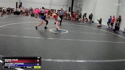 120 lbs Round 1 (8 Team) - Kaura Coles, POWA vs Autumn Littleton, Buccaneers WC