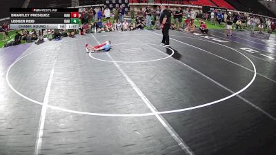 39-44 lbs Champ. Round 1 - Brantley Fresquez, Idaho vs Ledger Reid, Idaho