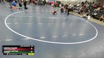 100 lbs Semifinal - Hudson Chittum, Tennessee vs Lincoln Valdez, Pomona Elite (PWCC)