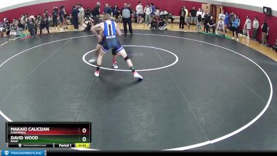 132 lbs Cons. Round 2 - Makaio Calicdan, Chaparral vs David Wood, Basic