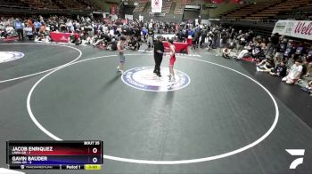 144 lbs Placement Matches (16 Team) - Jacob Enriquez, LAWA-GR vs Gavin Bauder, CVWA-GR