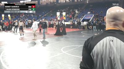 120 lbs Round Of 32 - Sidney Samuels, Brookline vs Jalen Streeter, Springfield Central