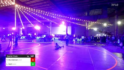 61 lbs Quarterfinal - Trenton Wurdeman, Unattached vs Liam Gatt, Backyard Brawlers