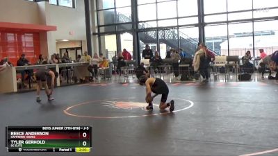 J-5 lbs Quarterfinal - Tyler Gerhold, DC Elite vs Reece Anderson, Hammerin Hawks