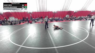 10U True Beginner - 58-60.2 Champ. Round 2 - Henry Reitz, Ringers Wrestling Club vs Jackson Brockman, Pardeeville Boys Club Youth Wrestling