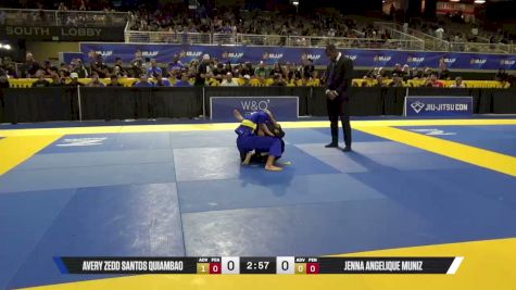 Avery Zedd Santos Quiambao vs Jenna Angelique Muniz 2026 Pan Kids Jiu-Jitsu IBJJF Championship