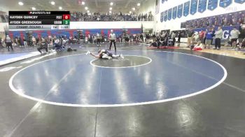 144 lbs Champ. Round 1 - Ayden Greenough, Columbia (Burbank) vs Kayden Quincey, Post Falls