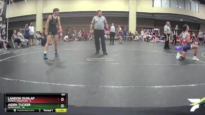 167 lbs Round 3 (6 Team) - Aiden Tucker, Alpha Elite vs Landon Dunlap, Patriot Wrestling