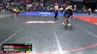 108 lbs Cons. Round 2 - John Gough, MadDog Wrestling Academy vs Lucas Zhao, Downers Grove WC