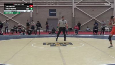 125 lbs Prelim - Nikko Beato, Coast Guard vs Fred Luchs, Rhode Island College