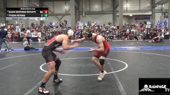 126 lbs Champ. Round 1 - Elijah Martinez (Ratliff), Maize vs Tyson Peters, Leoti Takedown