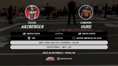 Shaine Arzberger vs Cameron Hurd 2025 ADCC Las Vegas Nationals
