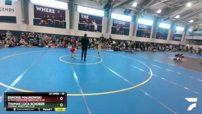 55 lbs Champ. Round 1 - Edmond Malinowski, El Paso Enforcers Wrestling Club vs Thomas Luca Schober, Cardinal Wrestling Club