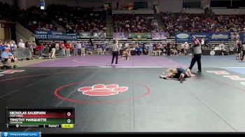 D 1 132 lbs Cons. Round 3 - Nicholas Sauerwin, Holy Cross vs Timothy Marquette, Covington