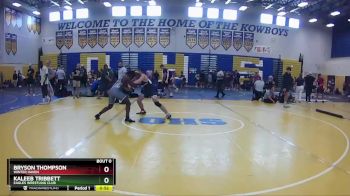 144 lbs Cons. Round 4 - Kaleeb Tribbett, Eagles Wrestling Club vs Bryson Thompson, Winter Haven