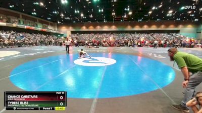 55-58 lbs Round 3 - Tyrese Bliss, Greenwave Youth Wrestling vs Chance Carstairs, Gold Rush Reno