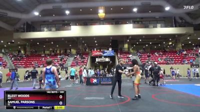 149 lbs Quarterfinal - Blest Woods, NM vs Samuel Parsons, SC