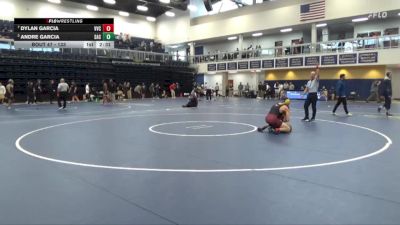 133 lbs Quarterfinal - Dylan Garcia, Victor Valley College vs Andre Garcia, Santa Ana College