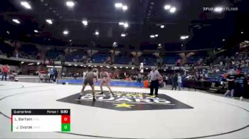 152 lbs Quarterfinal - Jared Dvorak, Stockton vs Luke Barham, Stagg