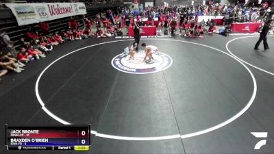 120 lbs Round 1 (16 Team) - Jack Bronte, MDWA-FR vs Braxden O`Brien, IEWA-FR